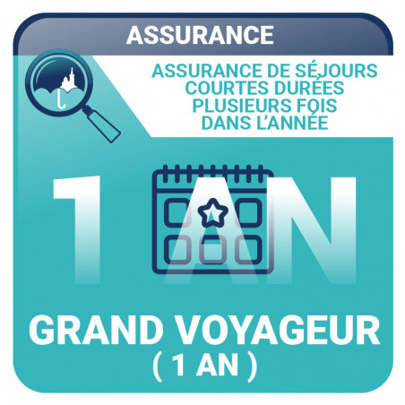 Assurance Grand Voyageur (1 an) - Voyages, vacances